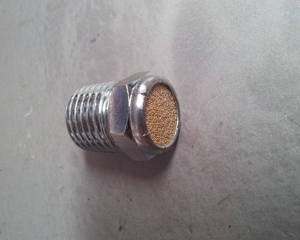 Silencer brass 1/4" Npt Sbf-28